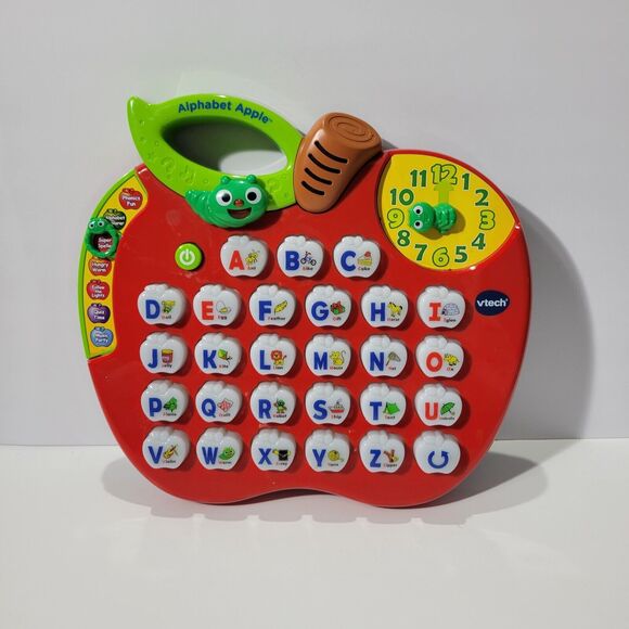 VTech Alphabet Red Apple ABC Learning Toy Preschool Letters Music & Lights WORKS - Picture 3 of 4